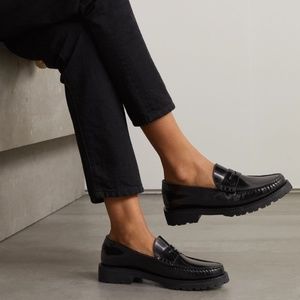 Saint Laurent Monogram Slip on Penny Loafer
